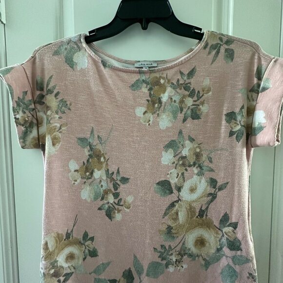 Floral Pink Short Sleeve Dress Small - White Birch - Picture 6 of 6